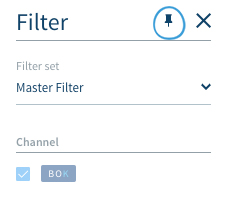 Pin the filter in Smart View